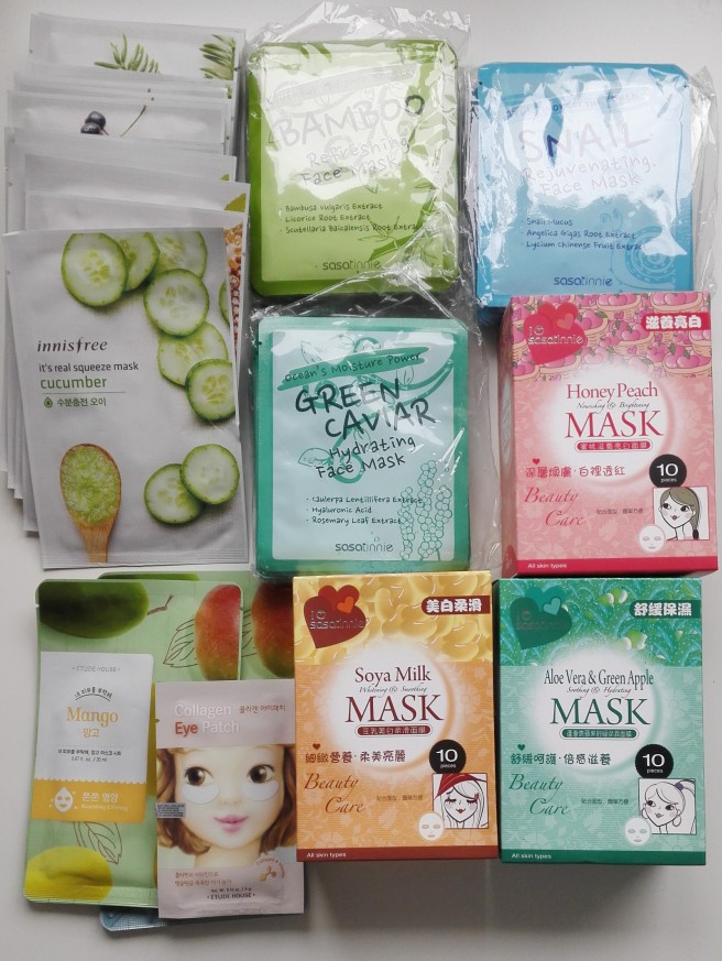 Hong Kong sheet mask haul minus what I bought my mother.